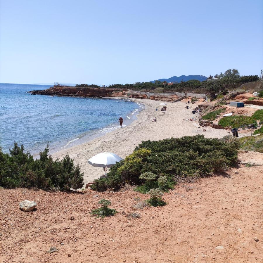 Sunny Apartment 15 Min From Airport And Sea Artemida  Exterior photo